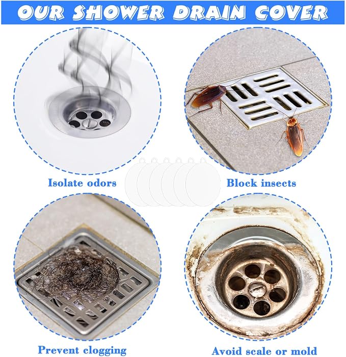 6 Pack Drain Covers for Bugs, 6 X 6 Inch, Anti Odor and Cockroach, Kitchen - Image 6