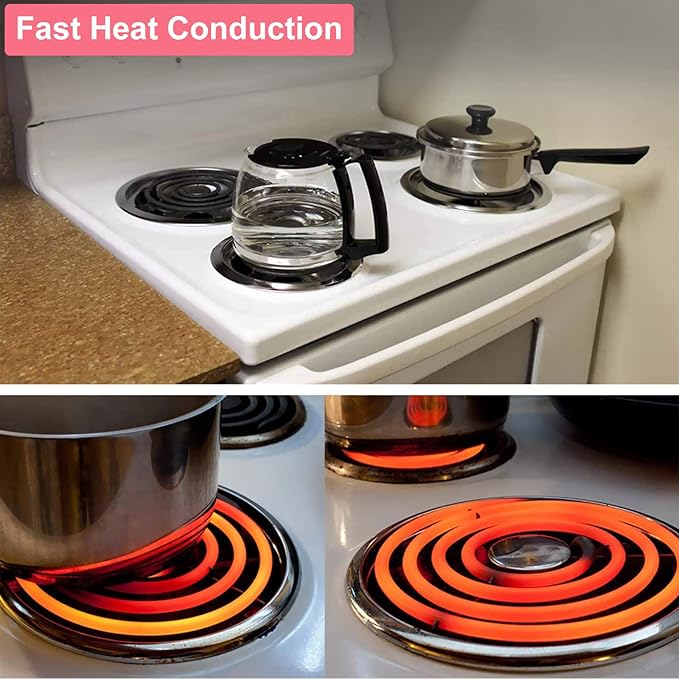 LXun Upgraded 2 Pack MP21YA 8" Electric Range Burner Element Unit Set, Electric Stove Burners Replacement for Kenmore & Maytag & Norge & Whirlpool, Fit MP22YA Range Stove Burner Top Surface Element