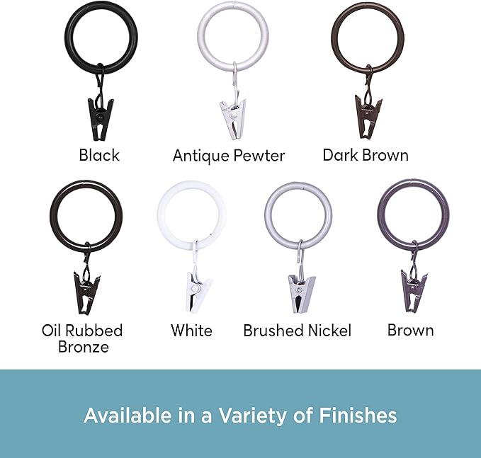 Kenney - Curtain Rings, Durable Metal Rings - Image 5