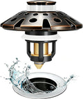 AzWzz Bathroom Sink Drain Strainer, 3 in 1 Pop Up Bathroom Sink Stopper | by AzWzzTubDrainStopper