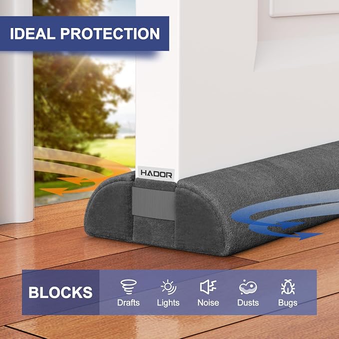 HADOR Door Draft Stopper for Bottom of Door, Adjustable 32 Inch, Double-Sided - Image 7