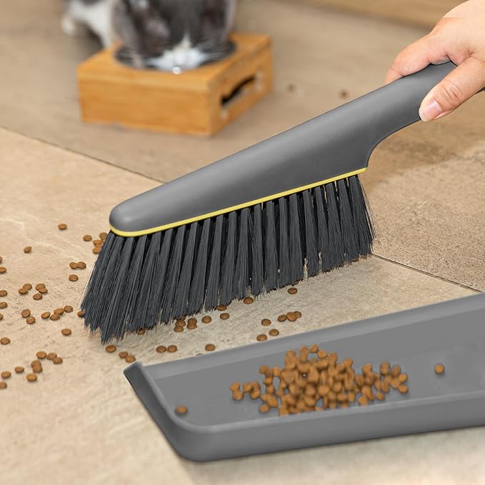 Lumkew Small Broom and Dustpan Set, Hand Mini Dust-Pan and Brush, Handheld - Image 4