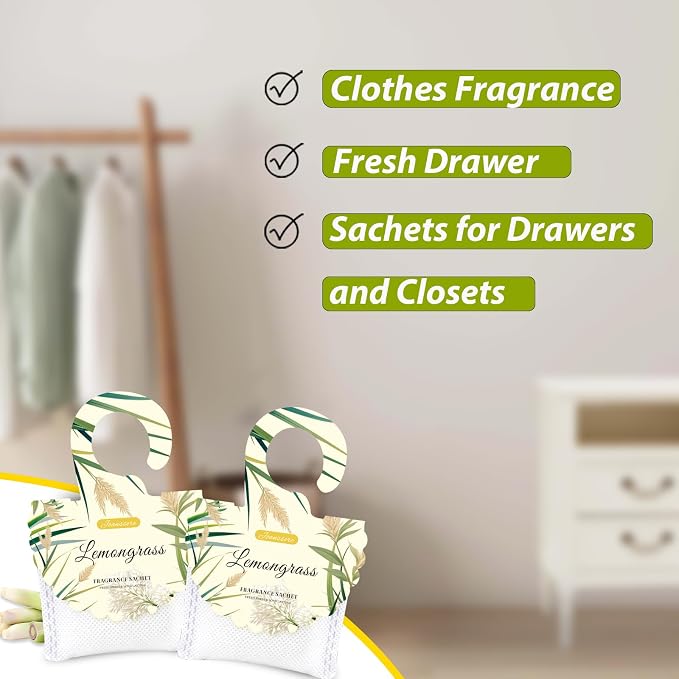 15 Packs Lemongrass Scented Sachets - Image 3