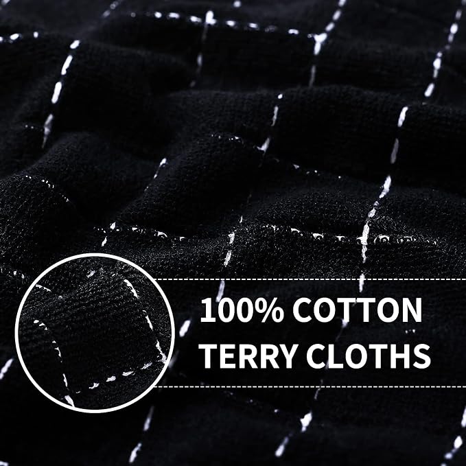 Homaxy 100% Cotton Terry Kitchen Towels, 24 Pack - Image 2