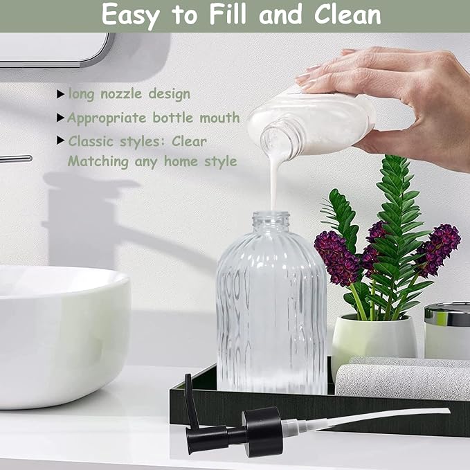 YYTSGG Clear Glass Soap Dispenser - Image 3