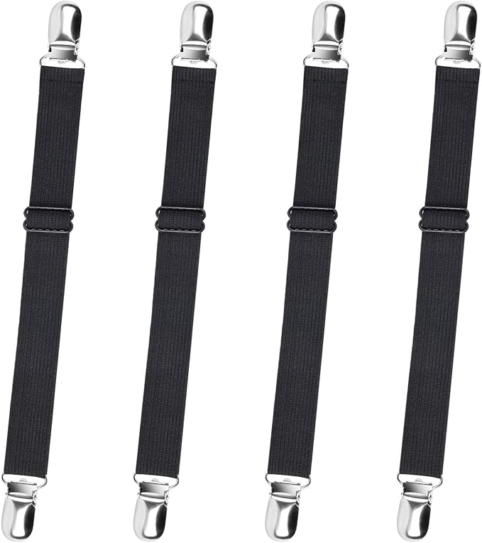 Sopito Sheet Straps, Adjustable Elastic Bed Sheet Holder, Non-Slip Strong by Sopito