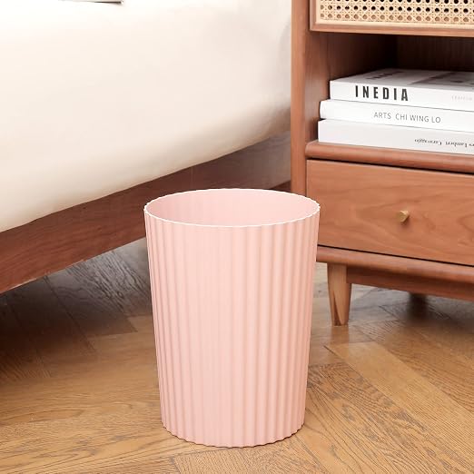JiatuA Small Trash Can Plastic Wastebasket Round Garbage Container Bin - Image 2