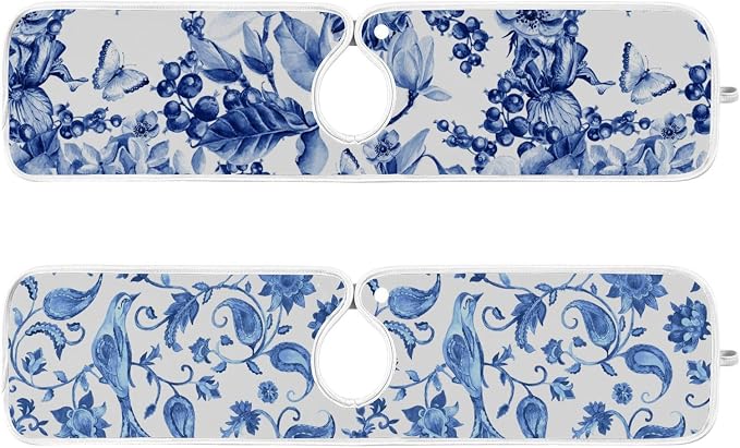 Sink Mat for Faucet Sink Splash Guard Faucet Handle Drip Catcher for Kitchen - Image 2