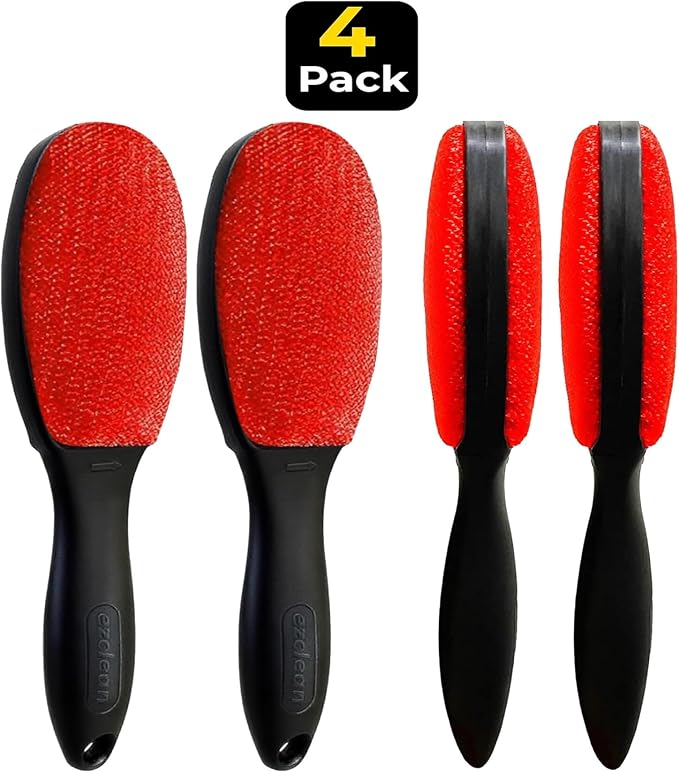 4-Pack Red Color Velvet Lint Brush - Image 5