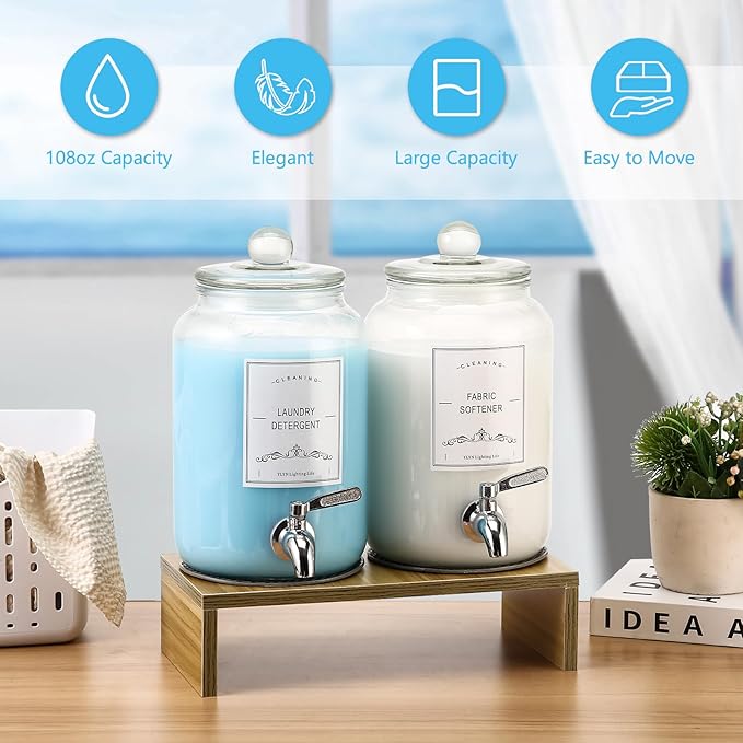 2-Pack Glass Laundry Detergent Dispenser - Image 5