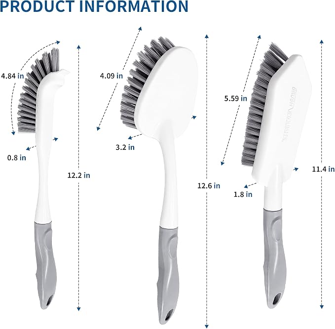 3PCS Heavy Duty Scrub Brush Set - Image 2