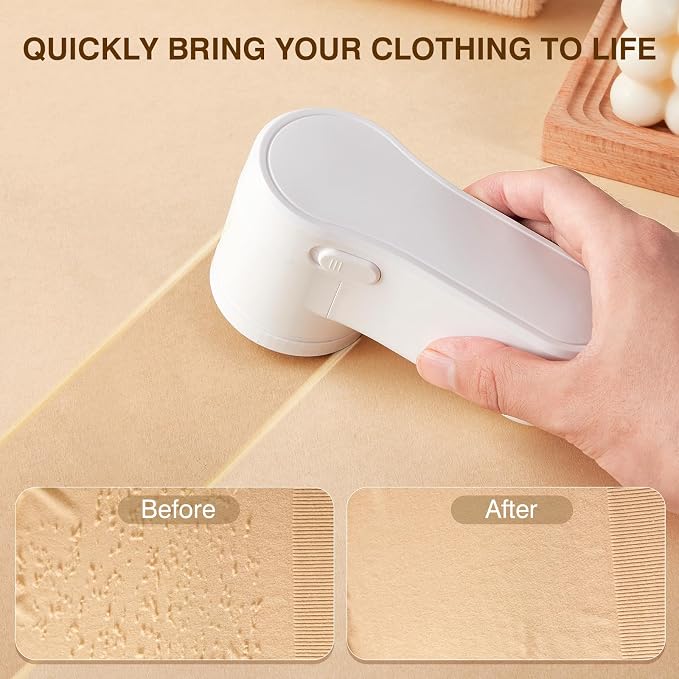 Fabric Shaver, Lint Remover Rechargeable, Electric Portable Sweater Defuzzer - Image 2