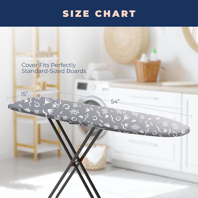 Ironing Board Cover and Pad Extra Thick Heavy Duty Padded Multiple Layers - Image 5