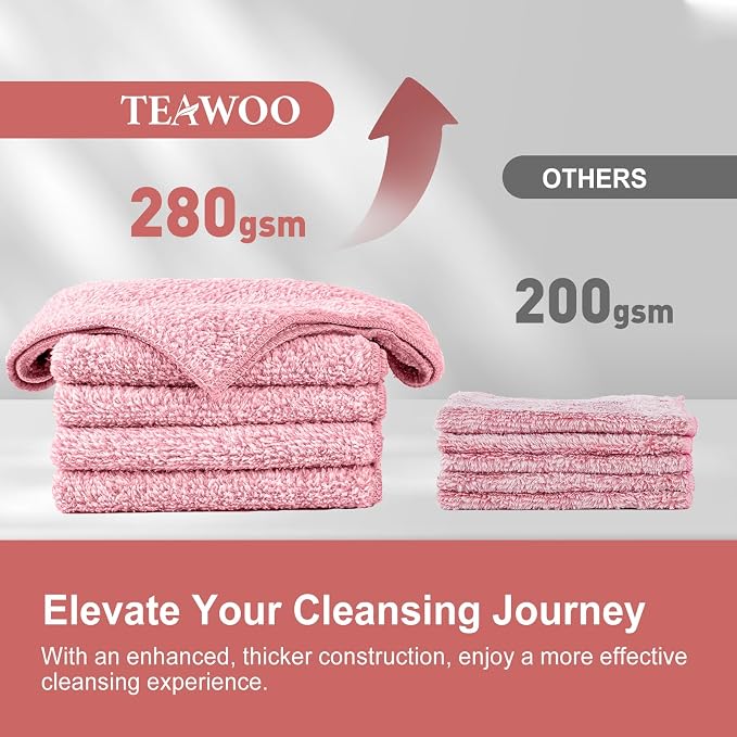 10 Pack Premium Washcloths, Highly Absorbent and Super Soft Face Towels | - Image 4