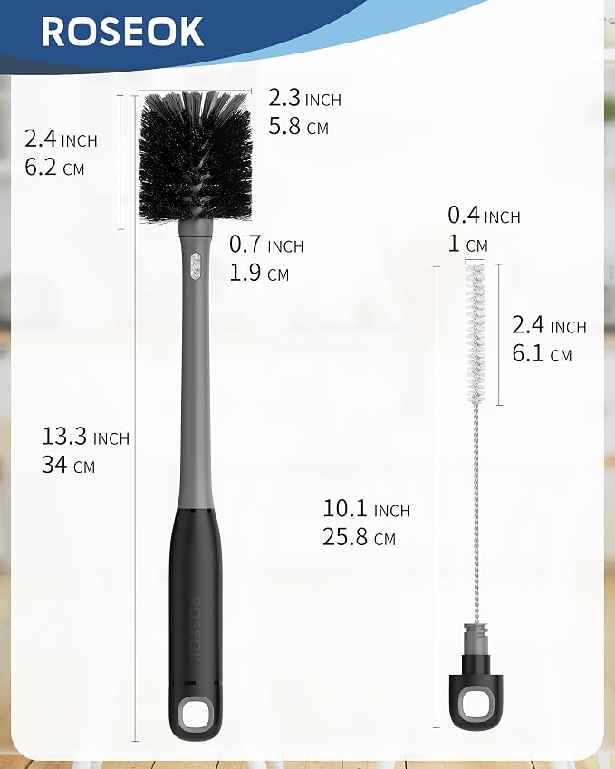 ROSEOK 2 in 1 Bottle Brush - Image 2
