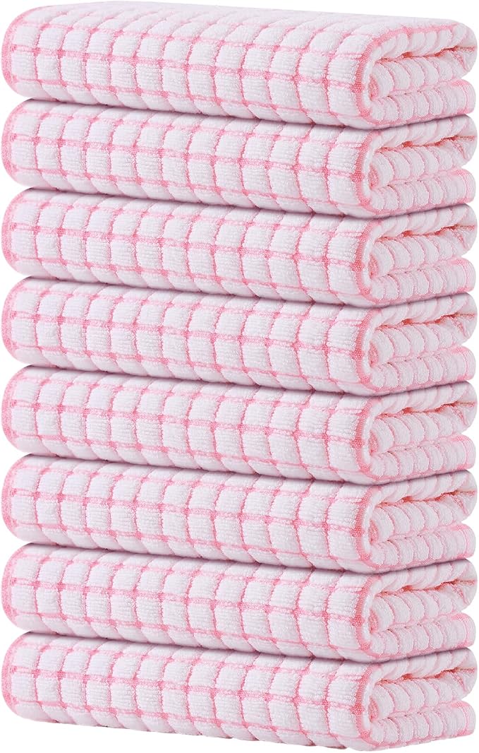 Kitinjoy Cotton 8 Pack Terry Kitchen Towels by Kitinjoy
