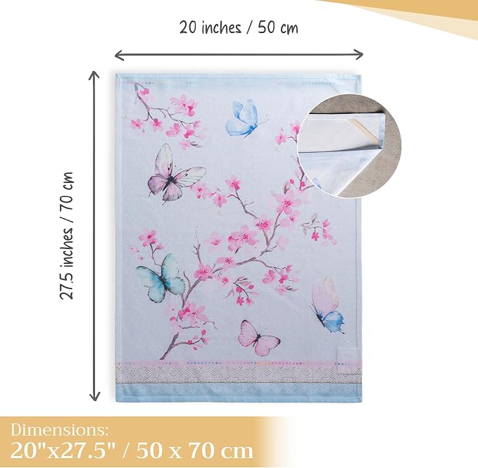 Maison d' Hermine Kitchen Towels Set of 3 Reusable 100% Cotton 27.50" x 20" - Image 4