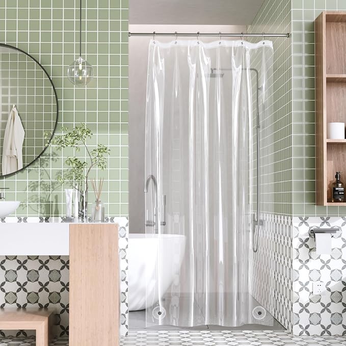 AmazerBath Stall Shower Curtain Liner, 36x78 Clear Shower Curtain Liner - Image 8
