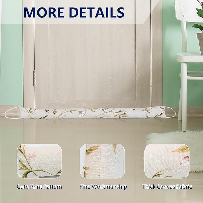 2 Pack 36 Inch 2.8 Inch Wide Slim Under Door Blocker Door Draft Stopper - Image 5