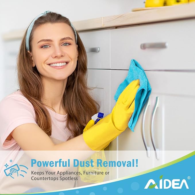 AIDEA Microfiber Cleaning Cloth 100PK, Microfiber Towels - Image 4