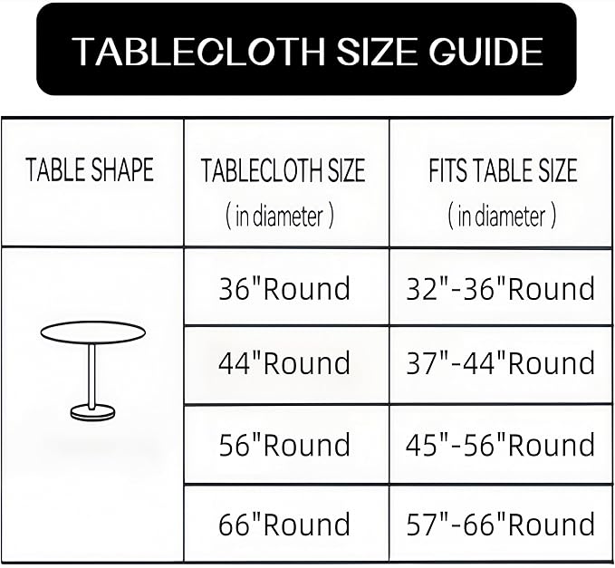 Walrus Round Vinyl Fitted Tablecloth with Flannel Backing Elastic Edge Design Table Cover Waterproof Oil-Proof PVC Table Cloth Stain-Resistant Best for 37"-44" Round