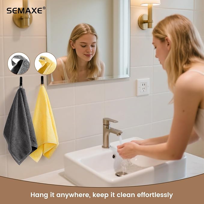 12-Pack Cotton Hand Towels for Bathroom - Image 5