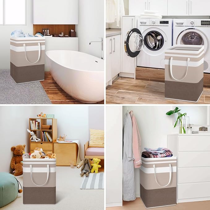 HomeHacks 2 Pack Large Laundry Baskets, Laundry Hampers Bags | Waterproof - Image 6