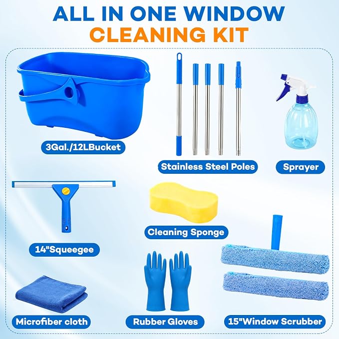 ALOTIKI 9Pcs Window Cleaning Kit - Image 2