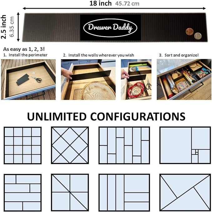 DRAWER DADDY - The world's most customizable drawer organizer. | Adjustable - Image 2