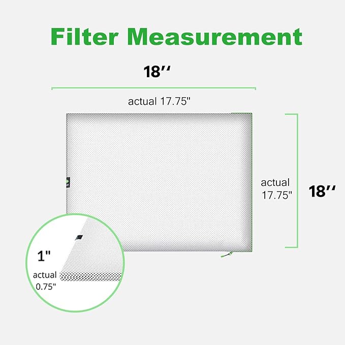 REair 18x18x1 Air filter Pro Kit, Washable and Reusable Air Filter 18x18x1 for AC HVAC Furnace, MERV 8 Air Filters Machine Washable & Dryer Friendly, AC Furnace Air Filter, Include 2 Filters&1 Frame