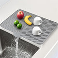Silicone Dish Drying Mat for Kitchen Counter, Hangable & Roll-Up for by SCYFREID