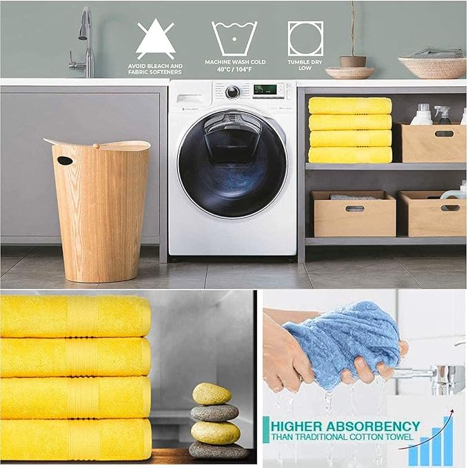Lchkrep Bathroom Hand Towels, Home Soft Cotton Super Soft Highly Absorbent Hand - Image 4