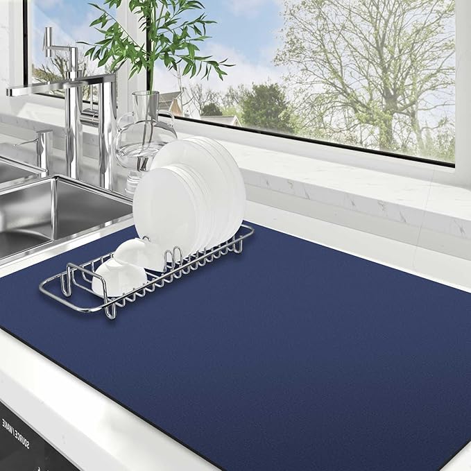 Dish Drying Mat Absorbent Dish Drying Mats by WiseLife