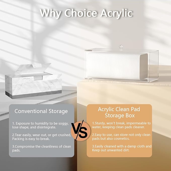 Acrylic Clean Pad Storage Box for Clean Skin Club - Image 3