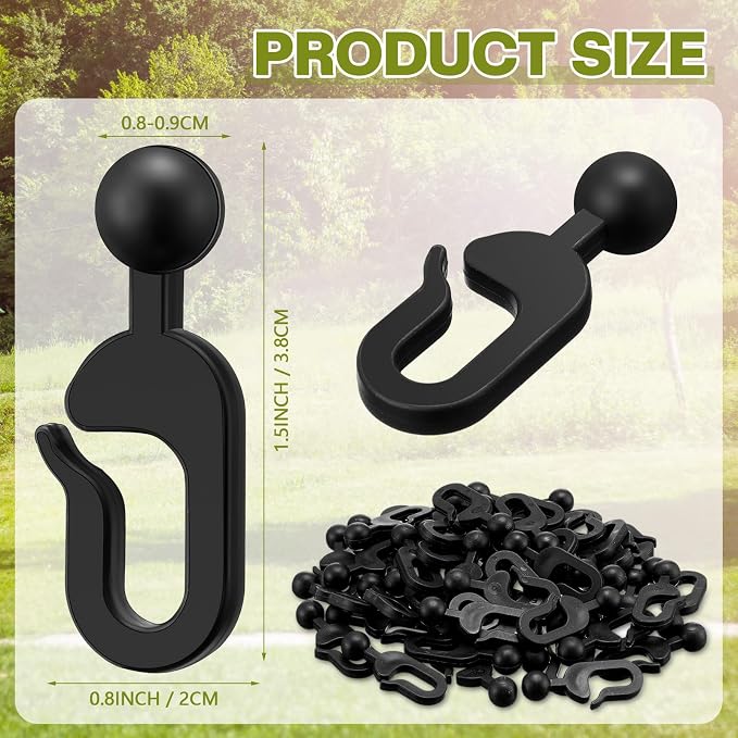 Colingmill 50 Pcs Plastic Curtain Track Hooks - Image 2