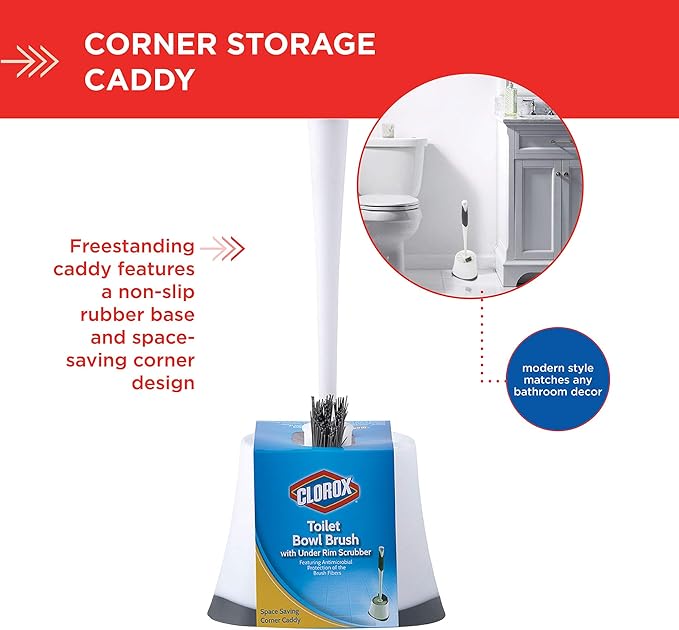 Clorox Corner Toilet Bowl Brush - Image 6