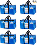 TAILI 6 Pack Blue Extra Large Moving Bags, Storage Bags by TAILI