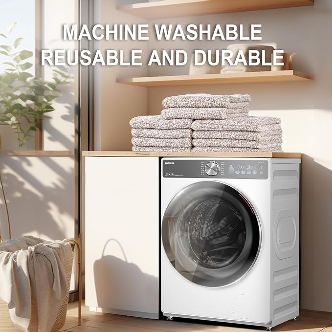 10 Pack Premium Washcloths, Highly Absorbent and Super Soft Face Towels | - Image 7