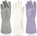 Cleanbear Reusable Dish Washing Rubber Glove Set of 3, Household Cleaning Gloves by Cleanbear