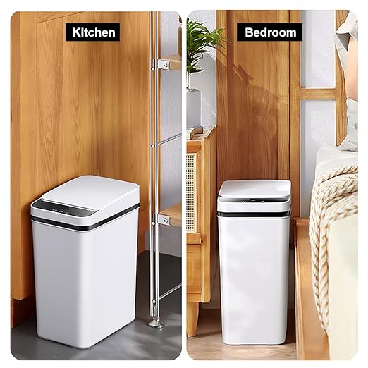 3 PACK - Bathroom Garbage Can - 2.5 Gallon Automatic Trash Cans | Bedroom - Image 6