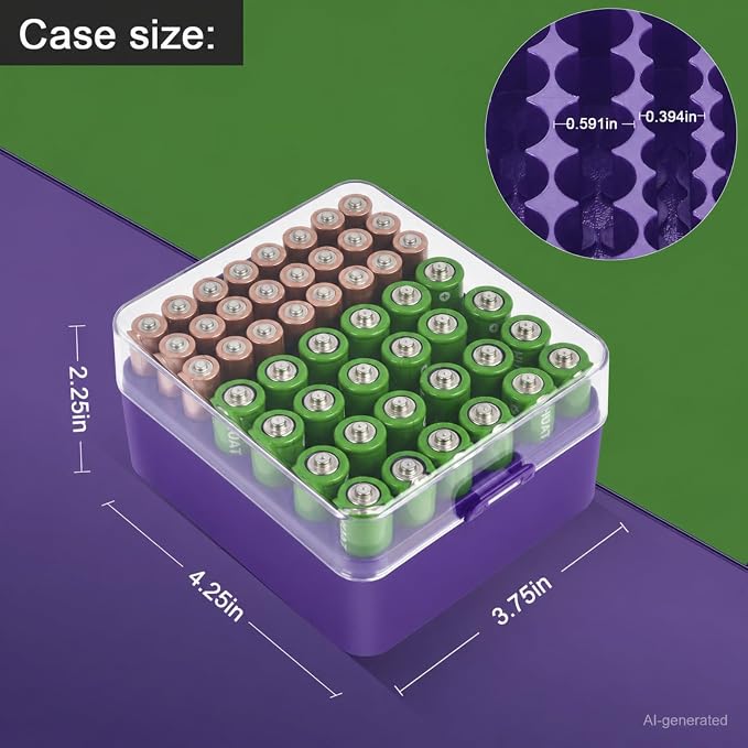 ALCYON Plastic Battery Organizer Storage Case - Image 4