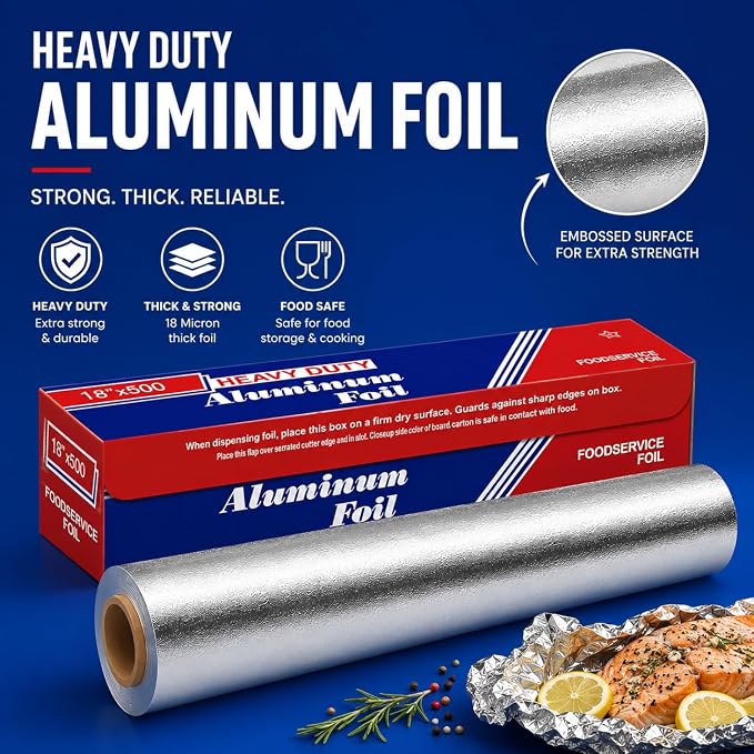 Aluminum Foil Roll 18"x 500 feet - Image 4