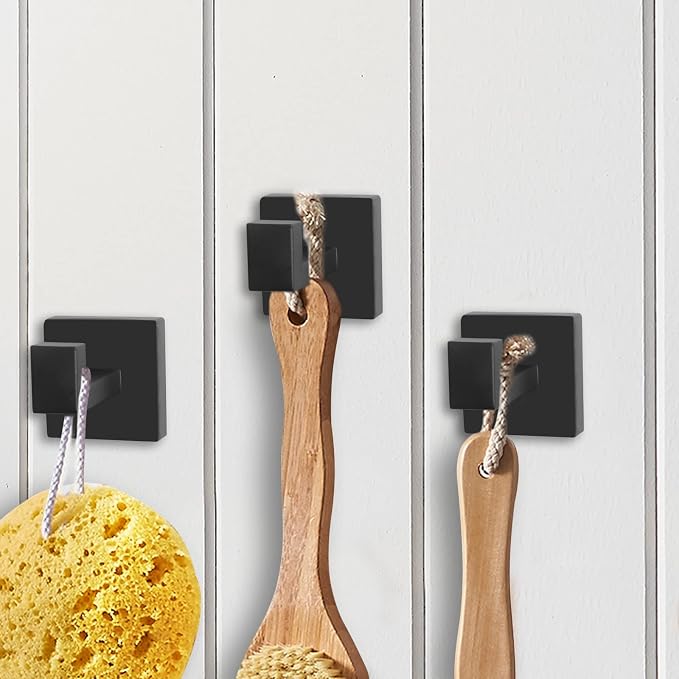 IBosins 8-Pack Towel Hooks Hand Towel Holder Bathroom Robe Hanger Coat Hook - Image 5