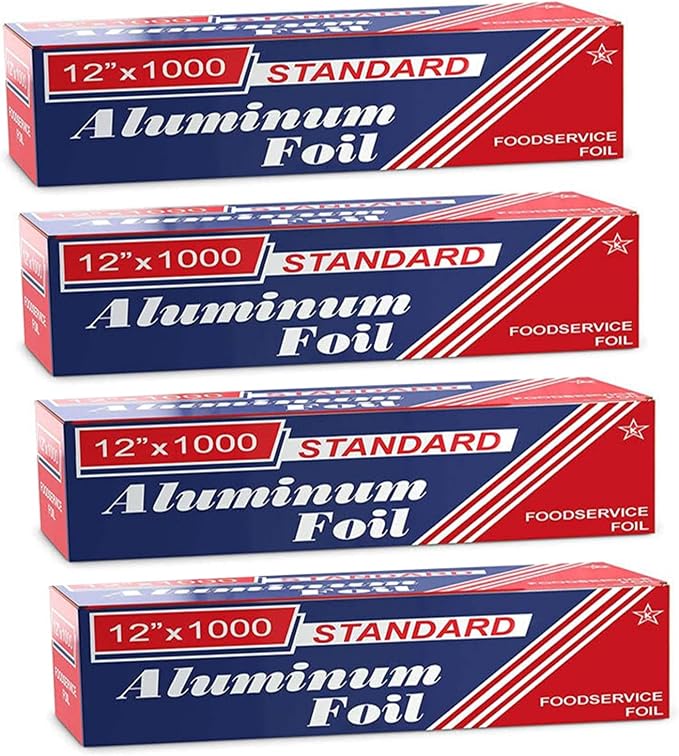12" x 1000" Standard Aluminum Foil Roll by Unknown