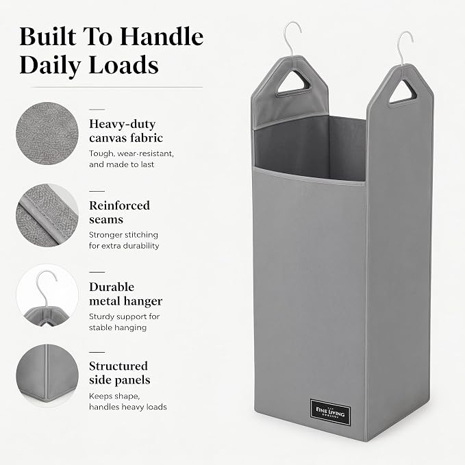 TFLC Hanging Laundry Hamper bag, Portable Clothes Hampers - Image 5