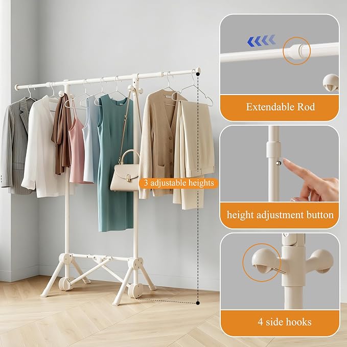 Small Clothes Rack, Foldable Clothing Rack - Image 4