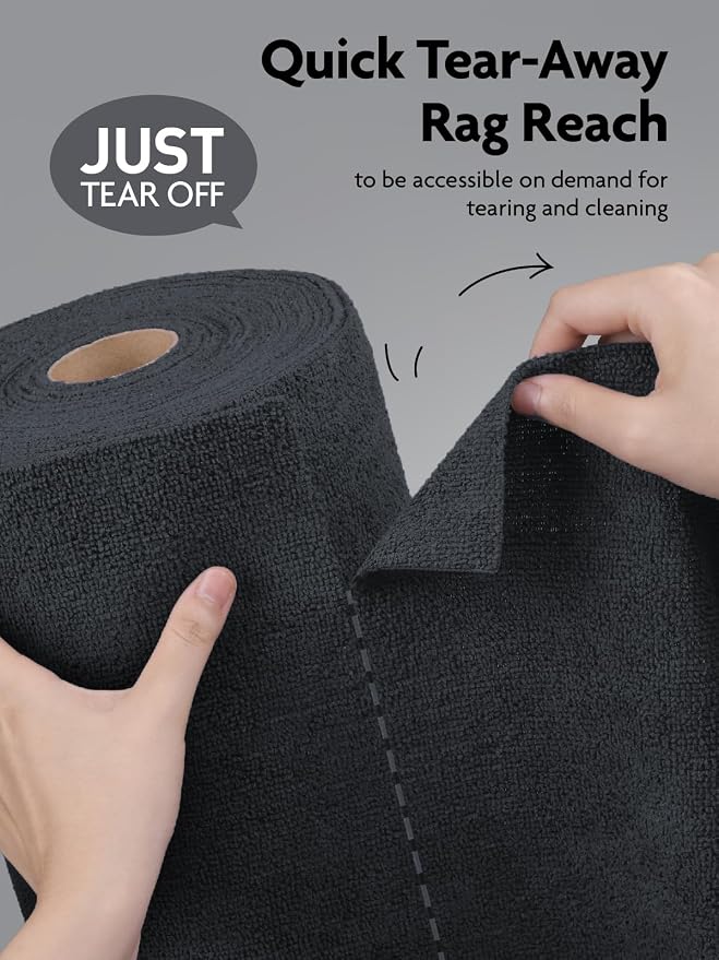 Fantasticlean Microfiber Cleaning Cloth Roll- 75 Sheets, Tear-away Microfiber - Image 2