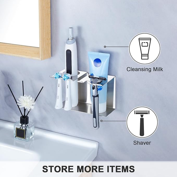 Toothbrush Head Holders, Electric Tooth Brush Head Holder, Wall Mounted - Image 8