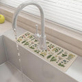 15" X 5.5" Kitchen Sink Splash Guard Faucet Mat Floral Super Absorbent Fast by Unknown