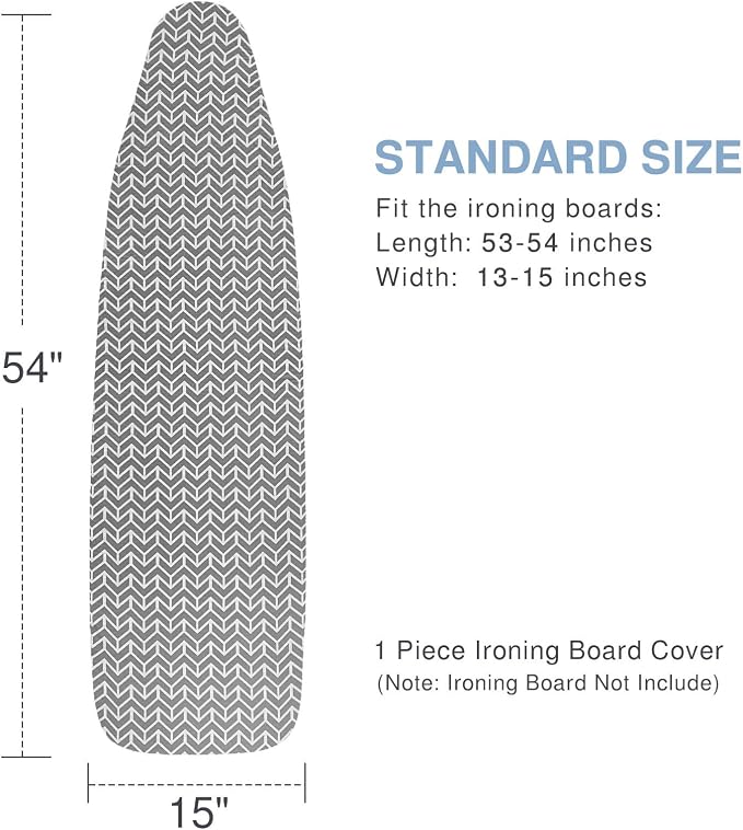 VividPaw Ironing Board Cover and Pad, Standard Size 15x54, Thick Padding - Image 3